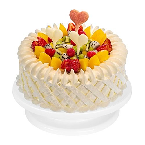 Roterende Taart Draaitafel (11 Inch) Met 2 Icing Spatel En Icing Soepeler, Cake Decorating Gereedschap, kleuren Willekeurige