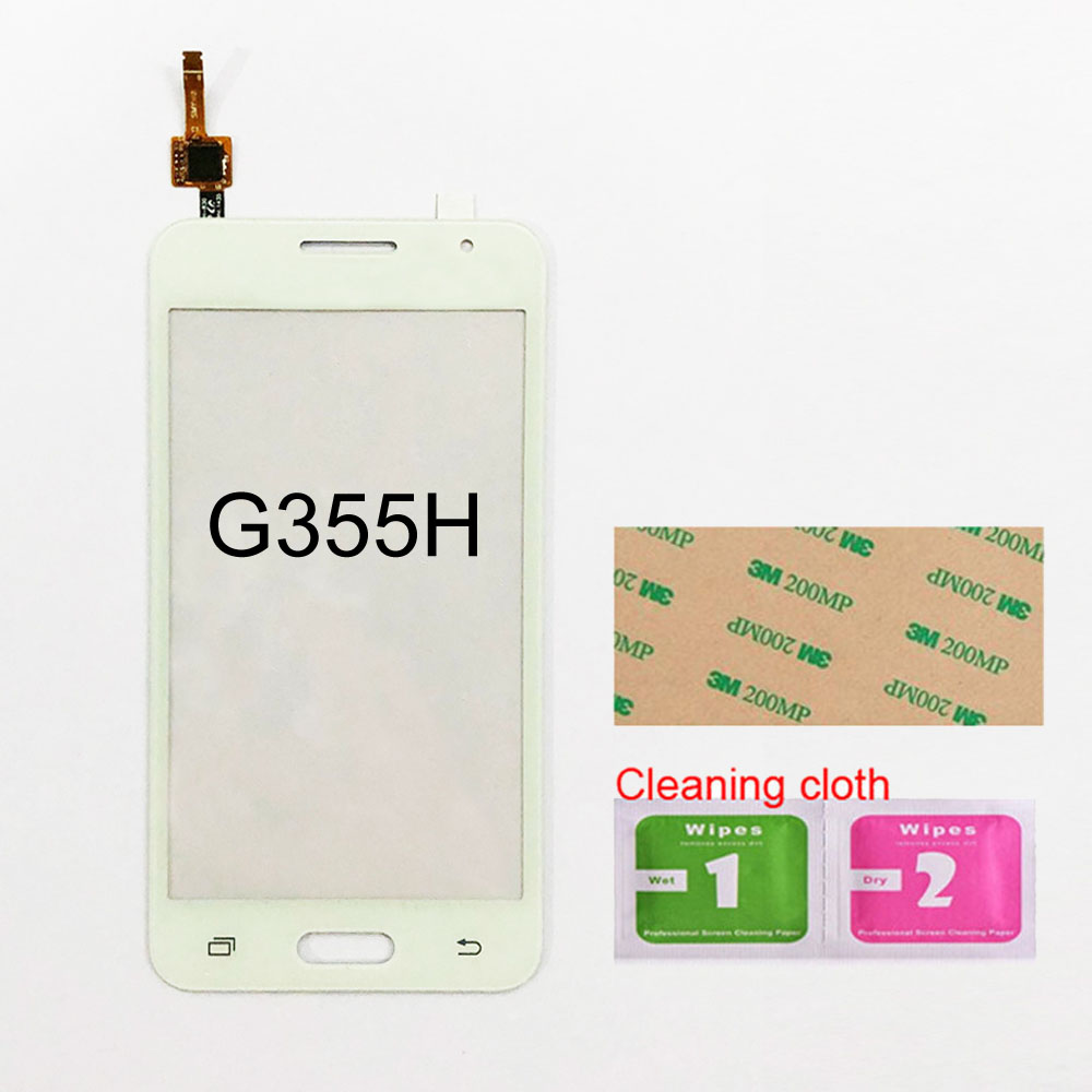 4.5 ''touch Voor Samsung Galaxy Core 2 G355H Touch Screen Digitizer Sensor Touch Glas Lens Panel Vervanging: White No Tools