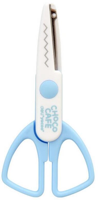 Laciness Scissors Kids School Scissors Safe Cutting Scissors Zig Zag Paper Scrapbook Photo Craft Handicraft Handmade: blue