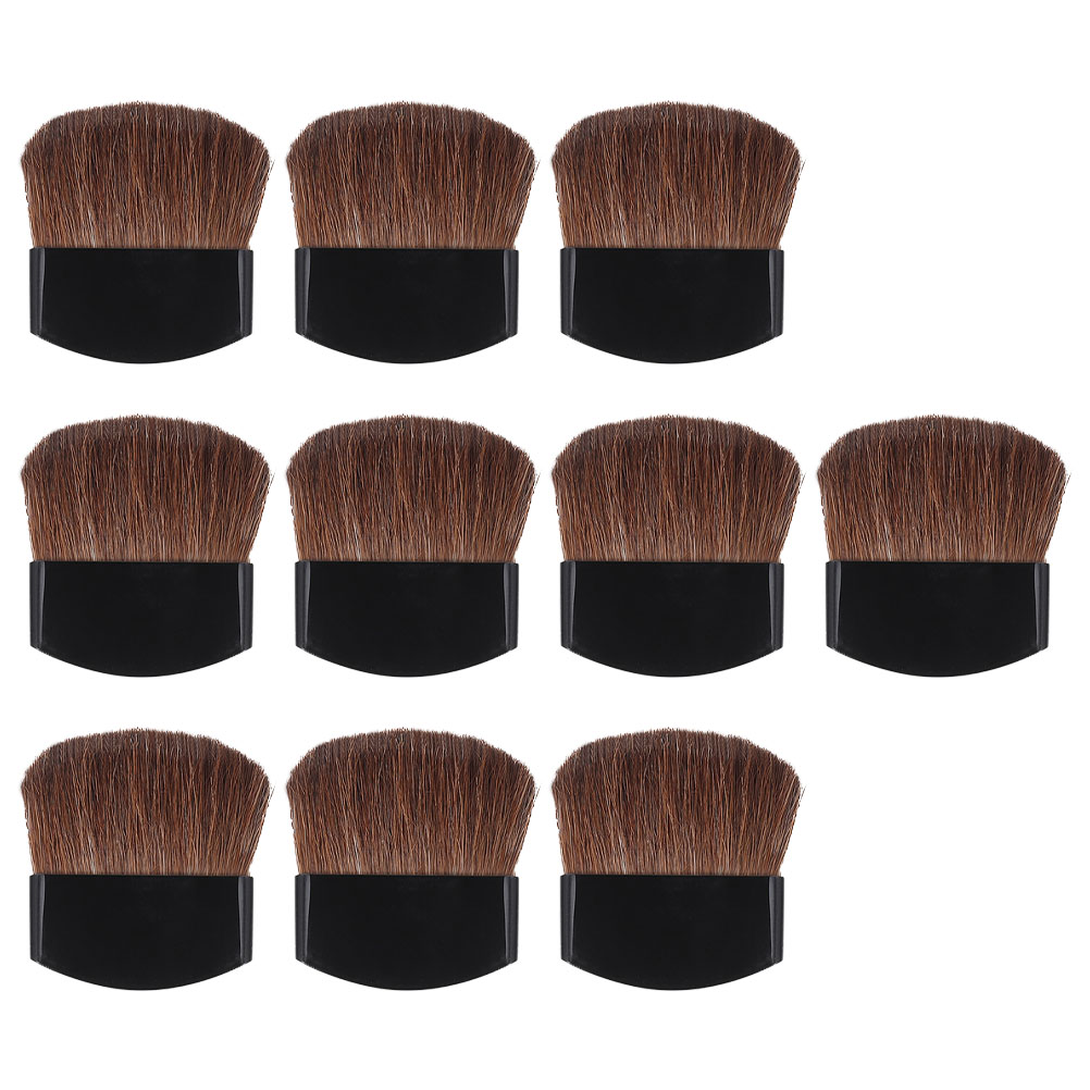 10Pcs Students Drawing Tools Painting Accessories Drawing Brushes Wooden Brushes: Black