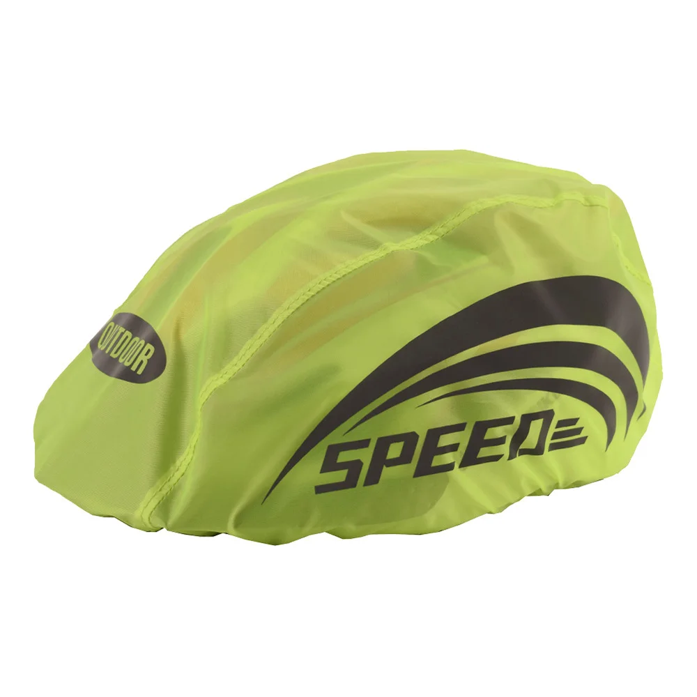 Cubierta impermeable para casco de bicicleta con tira reflectante, gorra para ciclismo de montaña y carretera, cubierta para lluvia, cubierta protectora de tela Oxford: Castaño