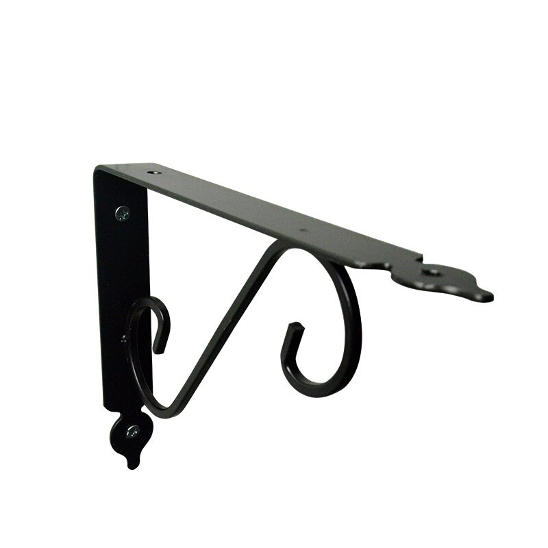European style Wrought iron triangle bracket rack support frame right angle wall bracket shelf support triangle bracket