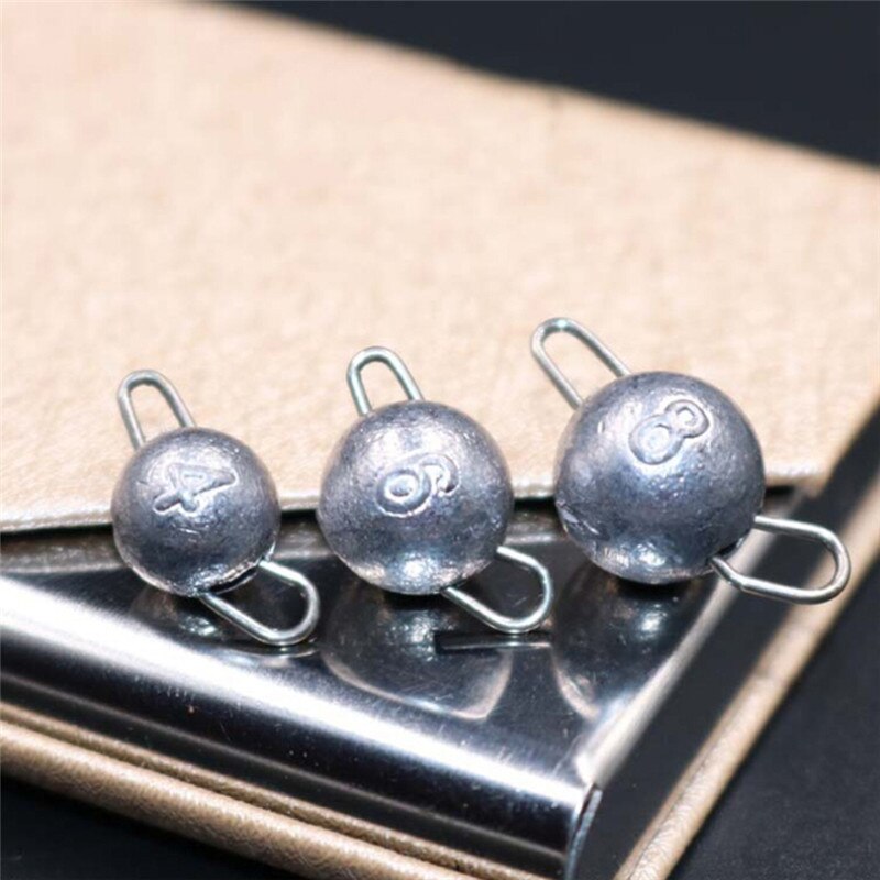 5pcs/Lot Lead Weight With Swivle Cheburashka Sinker Lead Sinker Jig Head Lead Weights 4g 6g 8g 10g 12g 14g 15g 18g Lure