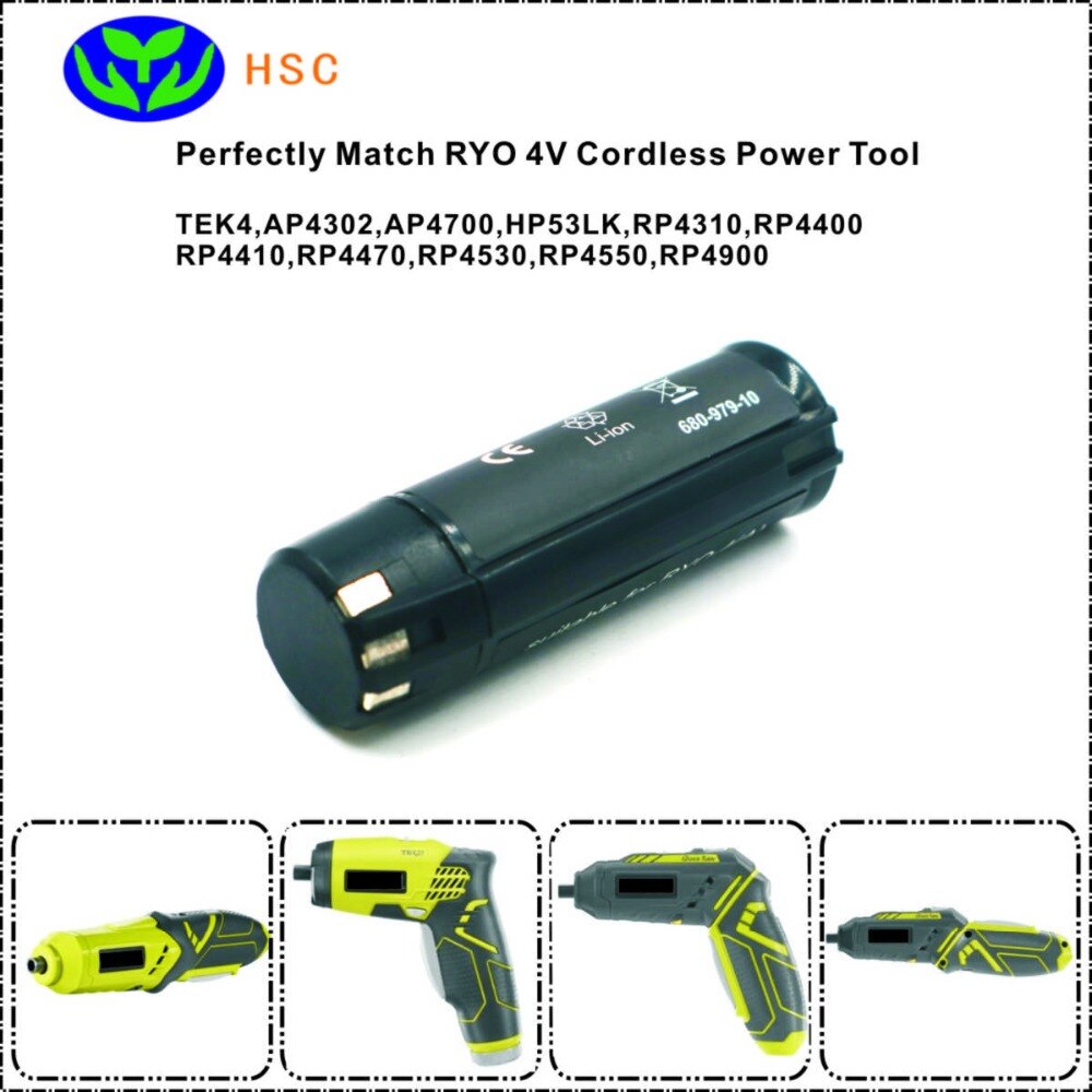 2PCS 2.0Ah 18650 Battery Pack RYO4A Li-ion Battery 4V Replacement Ryobi Tek4 AP4001 CSD42l RGS410 RP4520 RP4530 Original Battery
