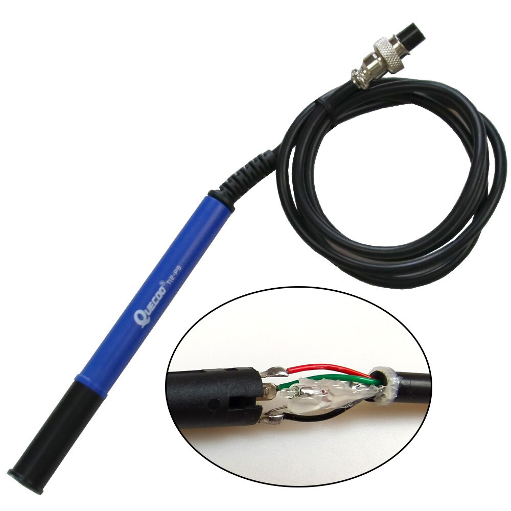 QUECOO 4pin T12-M8 9501 907 P9 Handle For T12-952/942/956 Soldering Iron stationTemperature Digital Electric Controller
