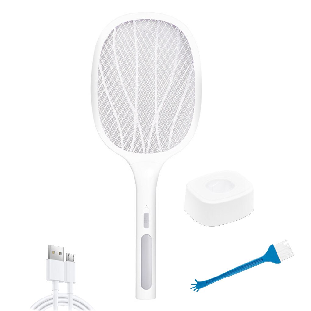 Raquette anti-mouches électrique, lumière UV, Rechargeable par USB, lampe LED, piège à moustiques d'été, raquette anti-insectes