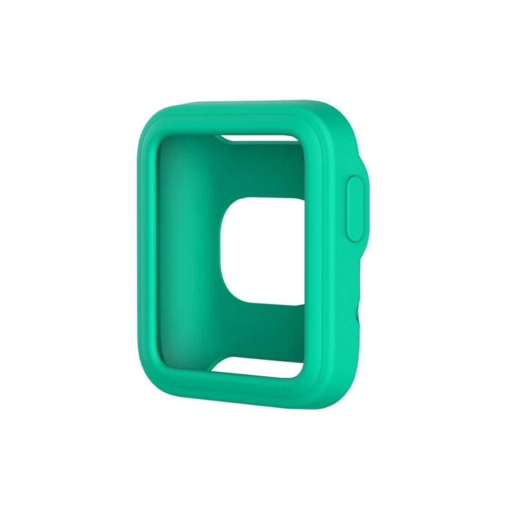Funda protectora de silicona colorida para Xiaomi Mi Lite Watch / Redmi Smart Watch, carcasa protectora suave antiarañazos de borde completo: mint green