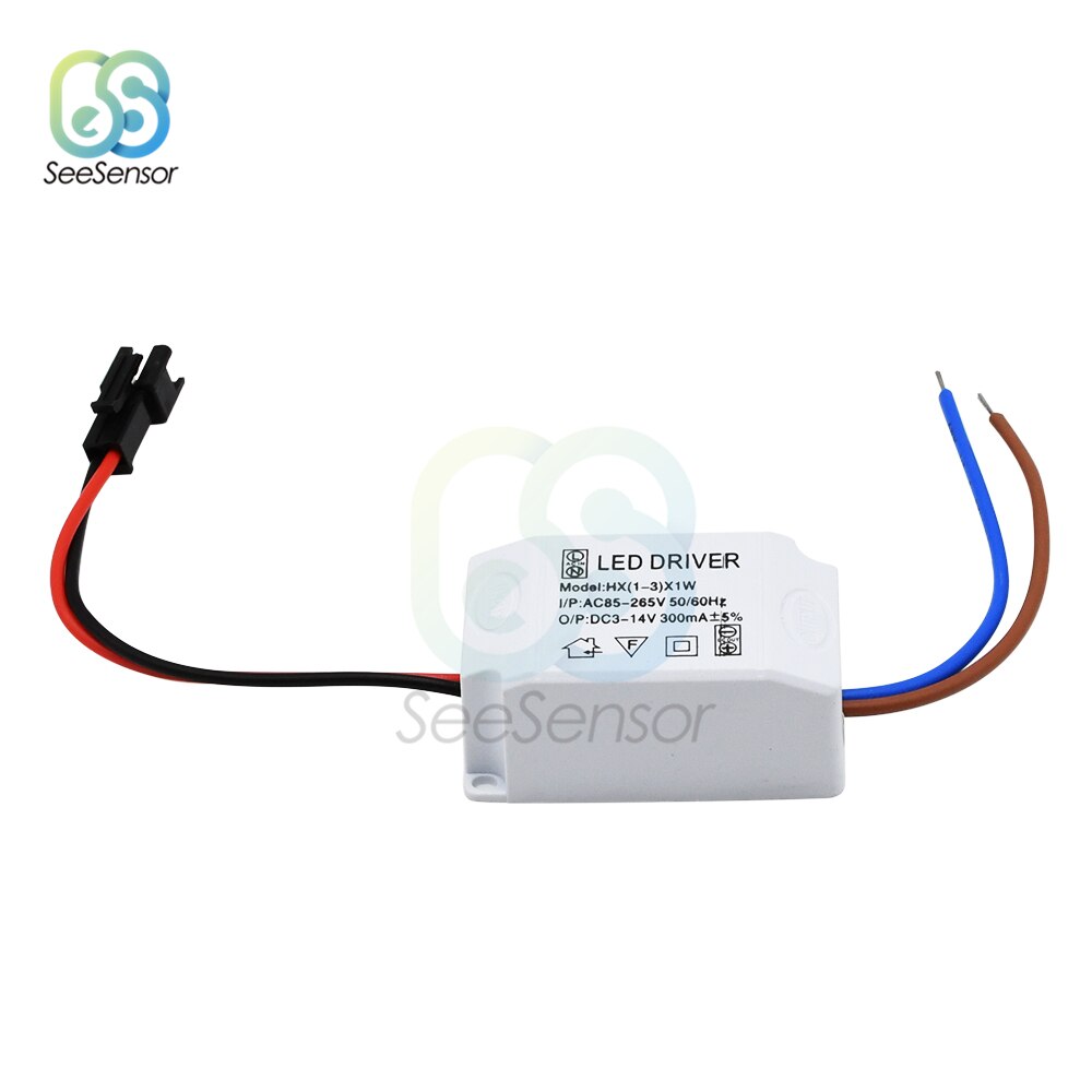 Led Driver 300mA 1W 3W Led Voeding AC85-265V Om DC3-14V Verlichting Transformers Voor Led Verlichting Diy