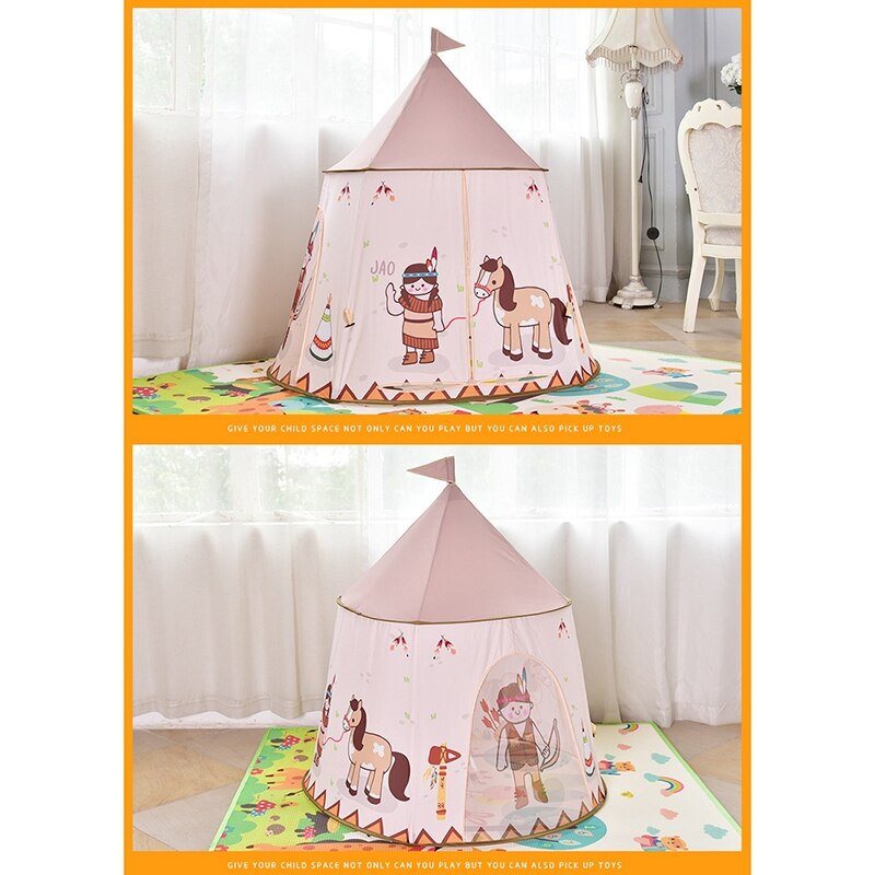 Speeltent voor kinderen buiten, binnen, draagbaar kasteel voor kinderen, tipi, huis, tenten, verjaardag, kerstmis, voor peuters