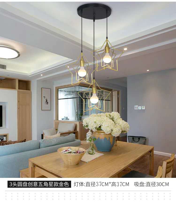 Eenvoudige Moderne Stijl Led Lampen Ijzer Kroonluchter E27 Lamp Loft Licht Mode Kroonluchters Thuis Creatieve Verlichting Slaapkamer Decoratie