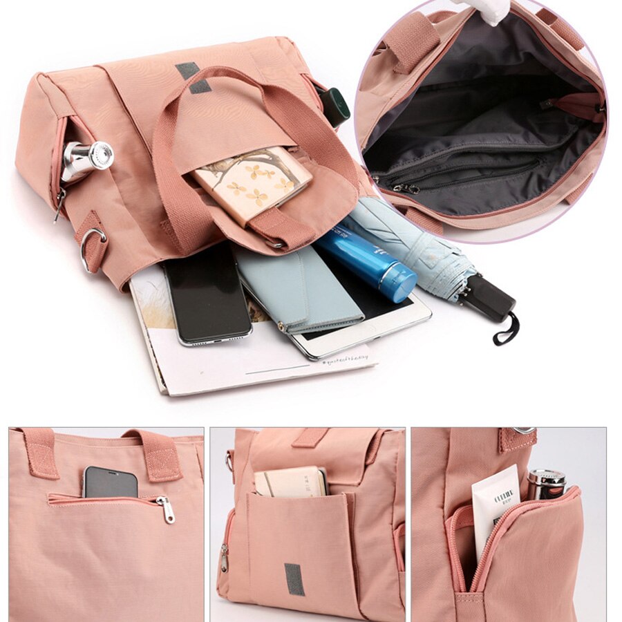 Multi-Gelaagde Lichtgewicht Single-Schouder Messenger Bag Oxford Doek Grote Capaciteit Vrouwen HandbagB618