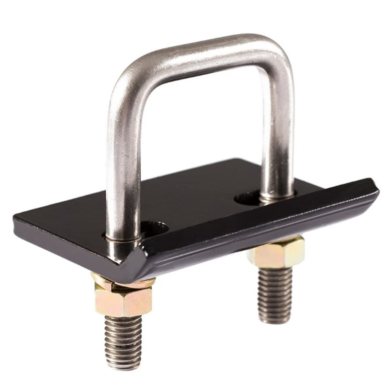 Car U-Bolt Heavy-Duty Anti-Rattle Stabilizer Hitch Tightener Lock Down Tow Clamp Suitable for All Hook Openings