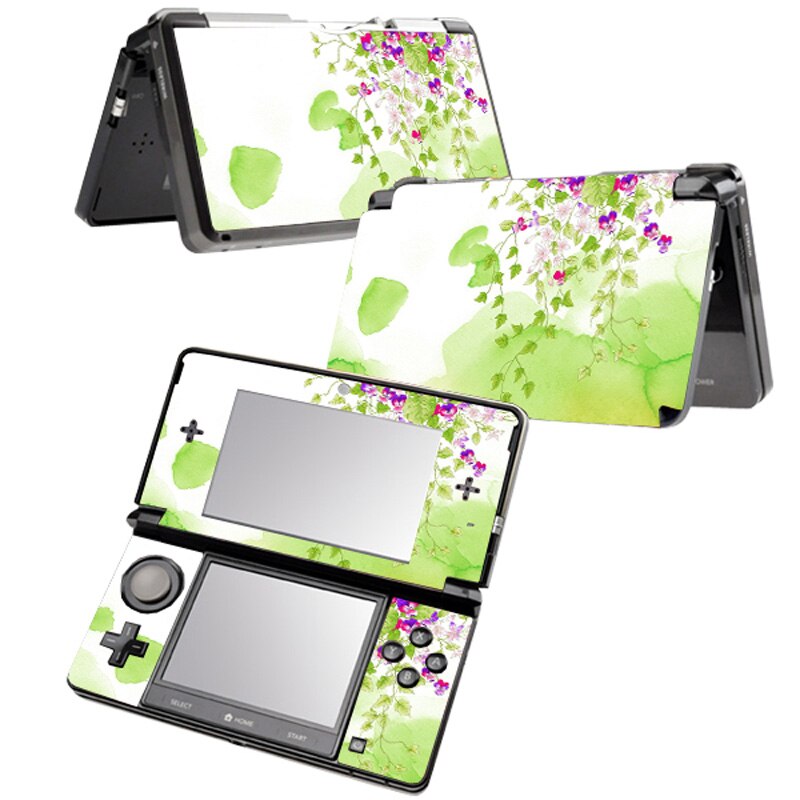 Flower For Nin tend 3DS console sticker For Nintend 3ds Skin Sticker 3ds Game Console Vinyl Sticker for 3ds protect skin
