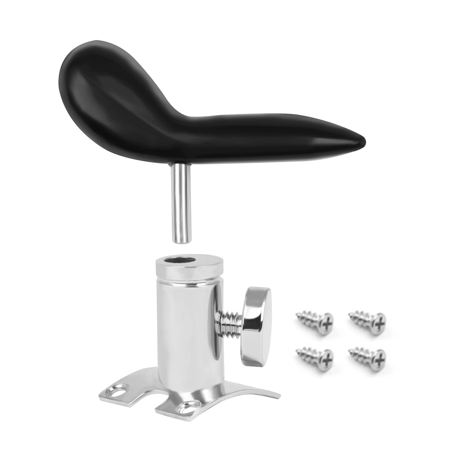 Bassoon hand saddle rest, thumb rest for bassoon hand holder, thickened arc finger rest with metal base & 4 screws
