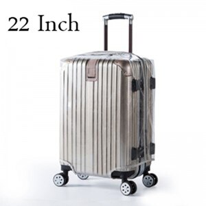 RUPUTIN PVC Waterproof Suitcase Protective Cover Travel Luggage Dust Cover Trolley Case Thicker Wear Dust Cover: S