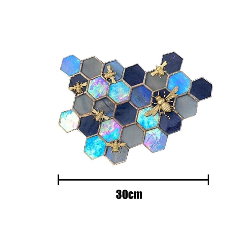 Bee Hive Cartoon Sticker Home Window Wallpaper Decoration Cute Pattern Sunflower PVC Wallpaper Wreath Shape Bedroom Living Room