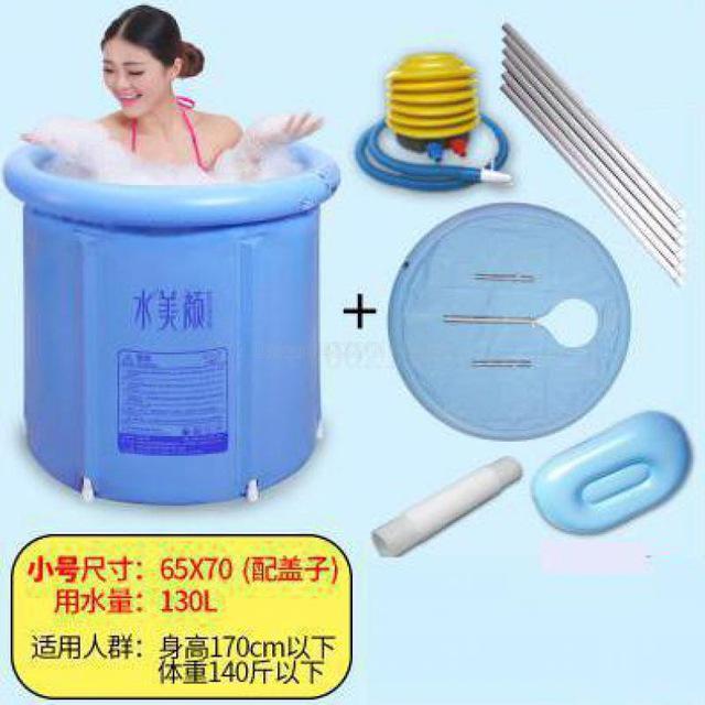 Inflatable Bath Tub PVC Portable Tub SPA Environmental Portable Soaking Tub Bathtub Bathroom For an Adult