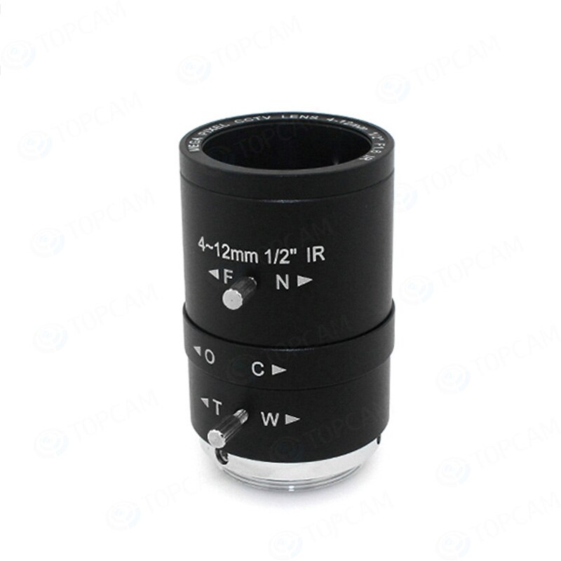4-12mm CS LENS 1/2" IR CS Mount Varifocal Manual Iris CCTV Lens for CCTV Security Cameras BOX