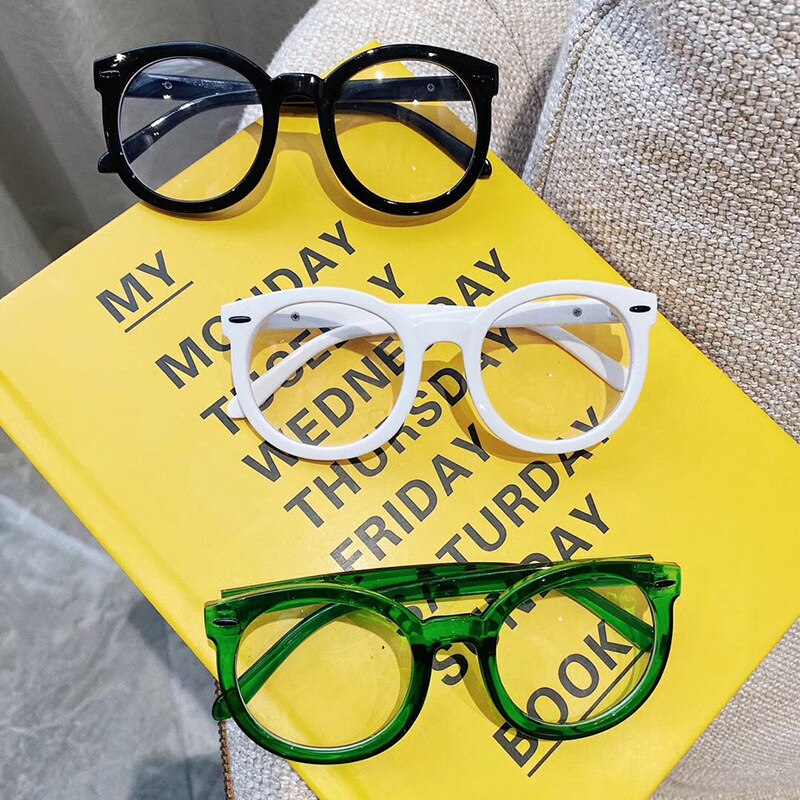 Blue Light Kids Glasses Boy Girl Child cat eye Frame Transparent Sun Glasses Anti Glare Prescription Glasses UV400