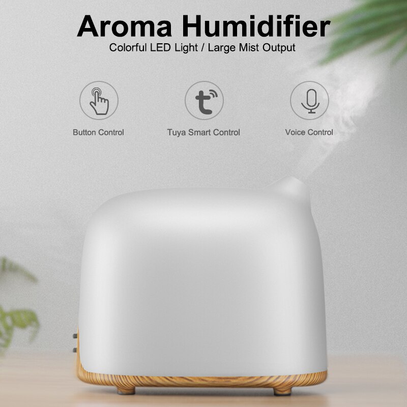 GX. diffusor WIFI Clever Aroma Diffusor APP Stimme Kontrolle Ätherisches Öl Diffusor Luftbefeuchter Kompatibel Mit Alexa & Google Hause