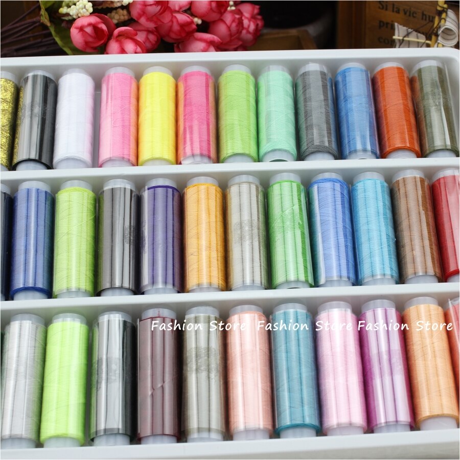 39roll/lot, 200 yard/roll, Mixed Color Sewing Thread Spolyester,Sewing Supplies For Hand Machine, Thread to sew