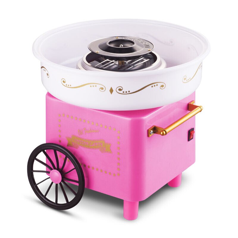 220VElectric DIY Sweet Cotton Candy Maker Portable Marshmallow Candy Fairy Floss Spun Sugar Machine EU Spun Sugar Maker Home HWC