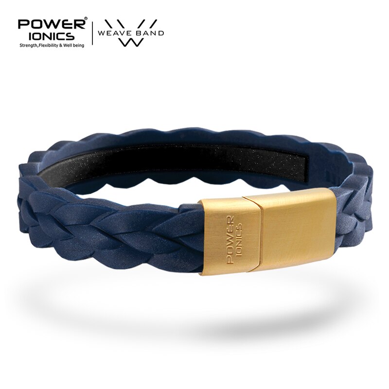 Power ionics 3000 ioner morandi farger herre dame armbånd armbånd balanse energi balanse menneskekropp fri gravering: Morandi blågull