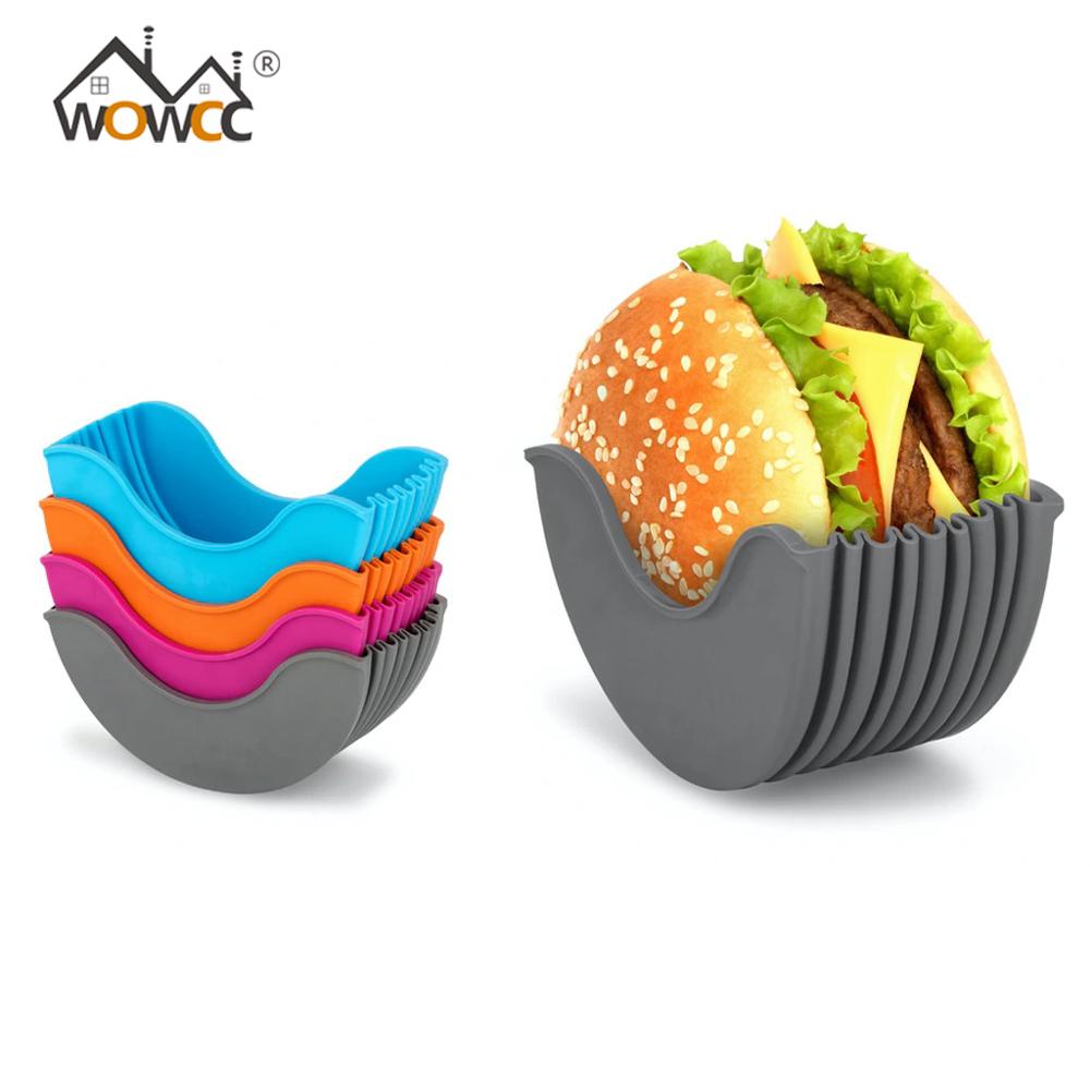Burger Buddy Burger Fixed Box Sandwich Storage Hamburger Silicone Shelf Hamburger Box