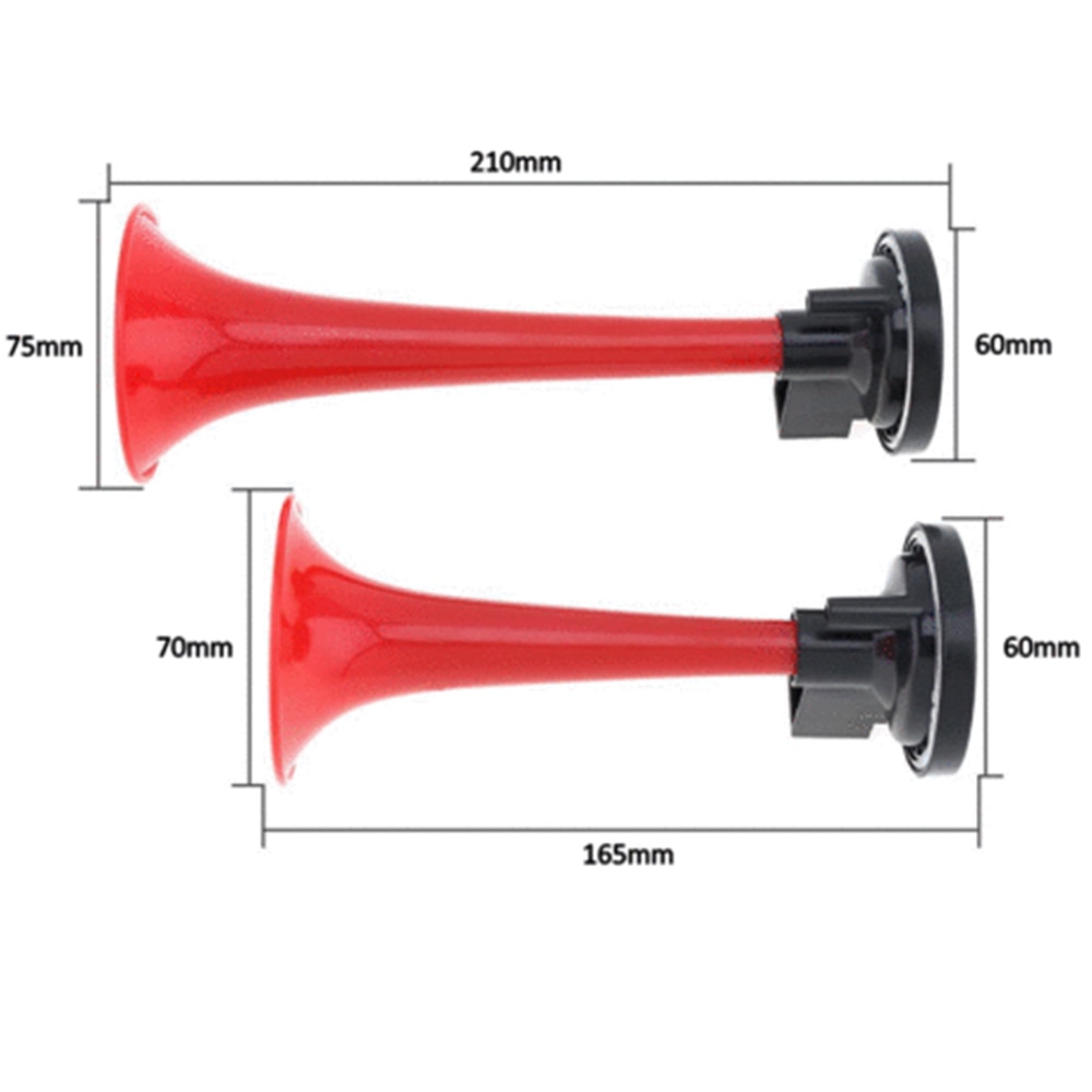 2PCS Car Air Horn Air Sound Signal Beep For Car Loud Electric Horn Sound Special Signal Shout Megaphone Speakers For Cars 135db