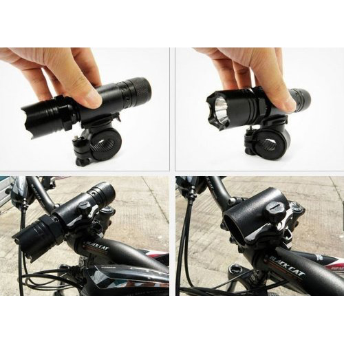Saleflashlight Houder Universele 360 Graden Lamp Houder Voor Fietsstuur Mount