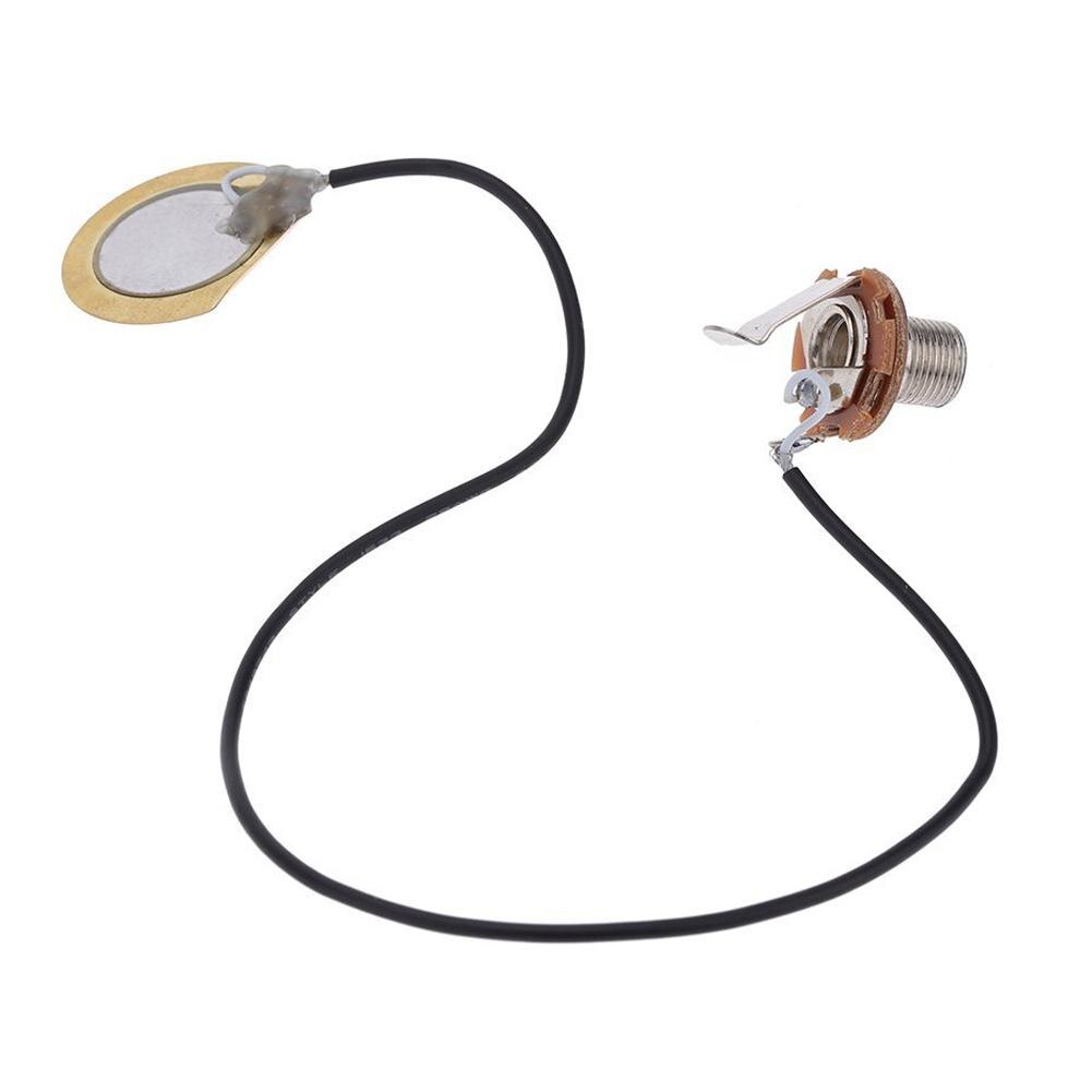 Acoustic Guitar Transducer Pre-Wired Amplifier Piezo Jack Pickup Accessory Guitar Patch Sensor 30cm Guitar Accessories