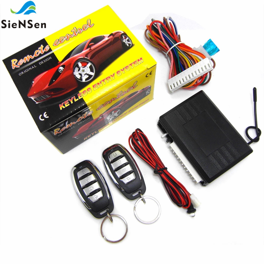 SieNSen coche Universal Kit Central de Control remoto cerradura sistema de bloqueo de la puerta de entrada sin llave de seguridad de alarma de coche M616-8152