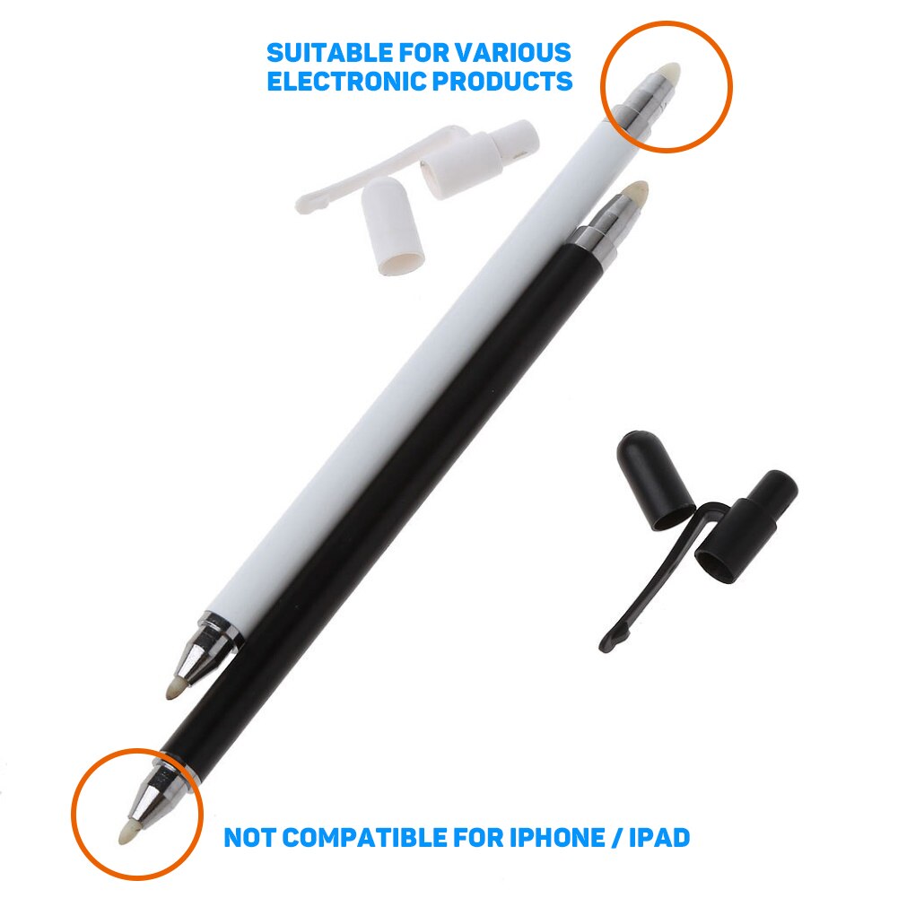 Dual Soft Nibs Touch Screen Capacitive Stylus Pen for Smart Phone/Tablet/Laptop for Stylus iPad iPhone Xiaomi Samsung