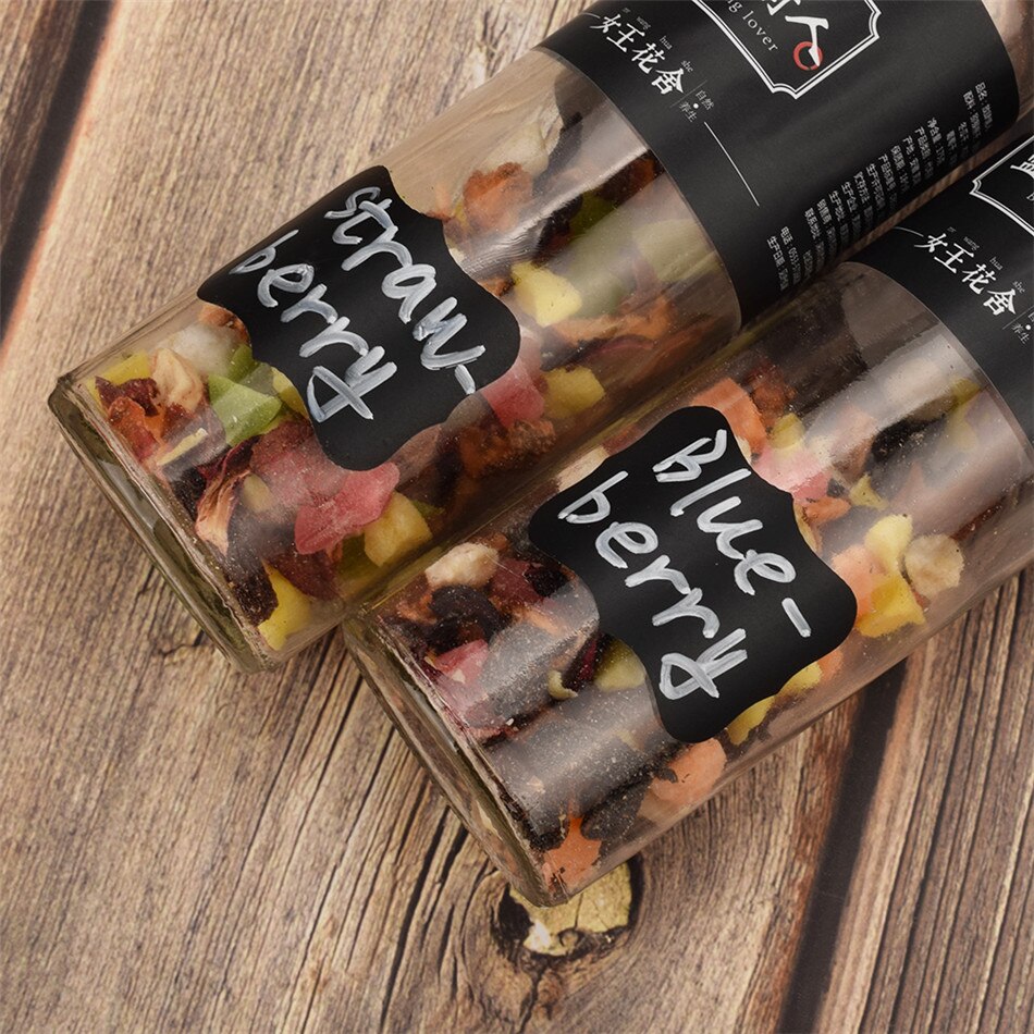 36pcs Waterproof Jars Sticker Kitchen Jars for Spices Labels Sticker Storage Bottles Stickers Organizer Blackboard Wall Stickers