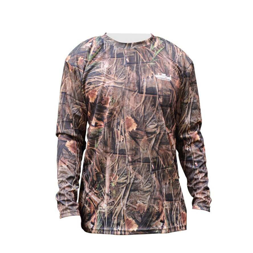 Jungle camouflage t-shirt jagt skyde t-shirt hurtigtørrende langærmet fuglekiggeri fiske klud bionisk camo ghillie klud: B / S