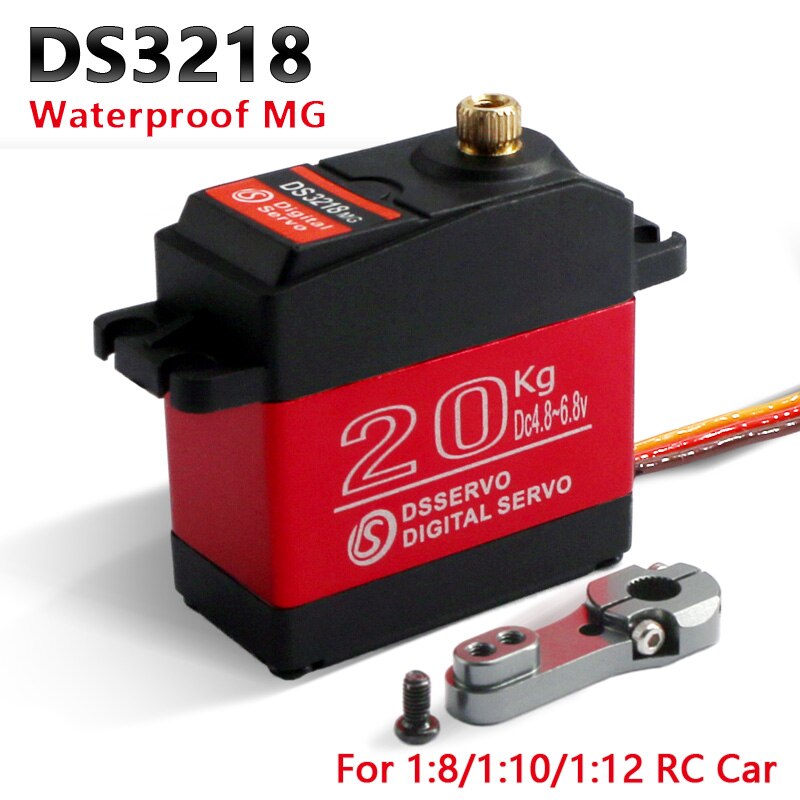 1 x Waterdichte servo DS3218 Update en PRO high speed metal gear digitale servo baja servo 20 KG/. 09 S voor 1/8 1/10 Schaal RC Auto 'S: DS3218-270