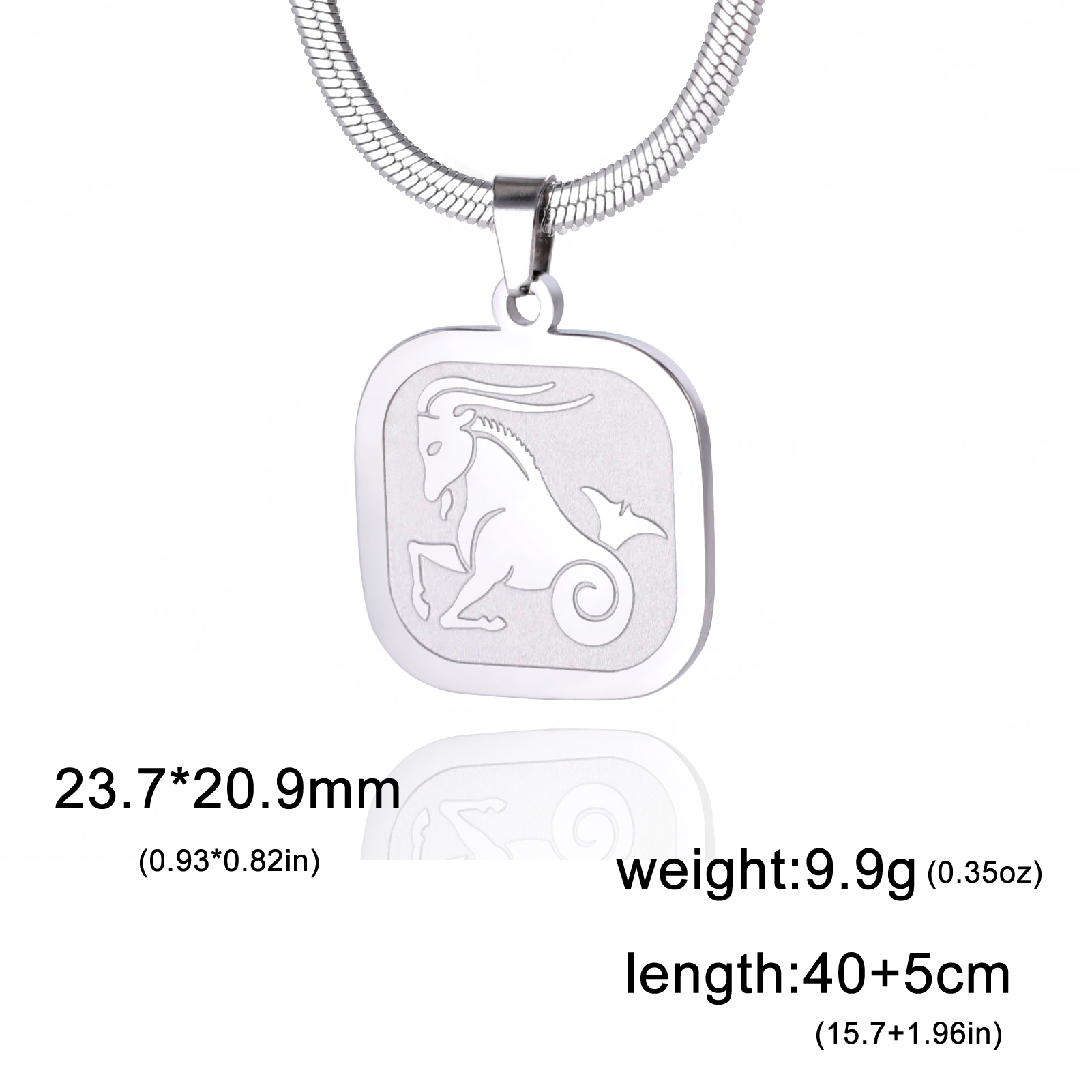 Teamer 12 Zodiac Teken Ketting Voor Vrouwen Goud Kleur 12 Constellatie Rvs Slang Ketting Kettingen Verjaardag Sieraden Cadeau: Antique Bronze Plated