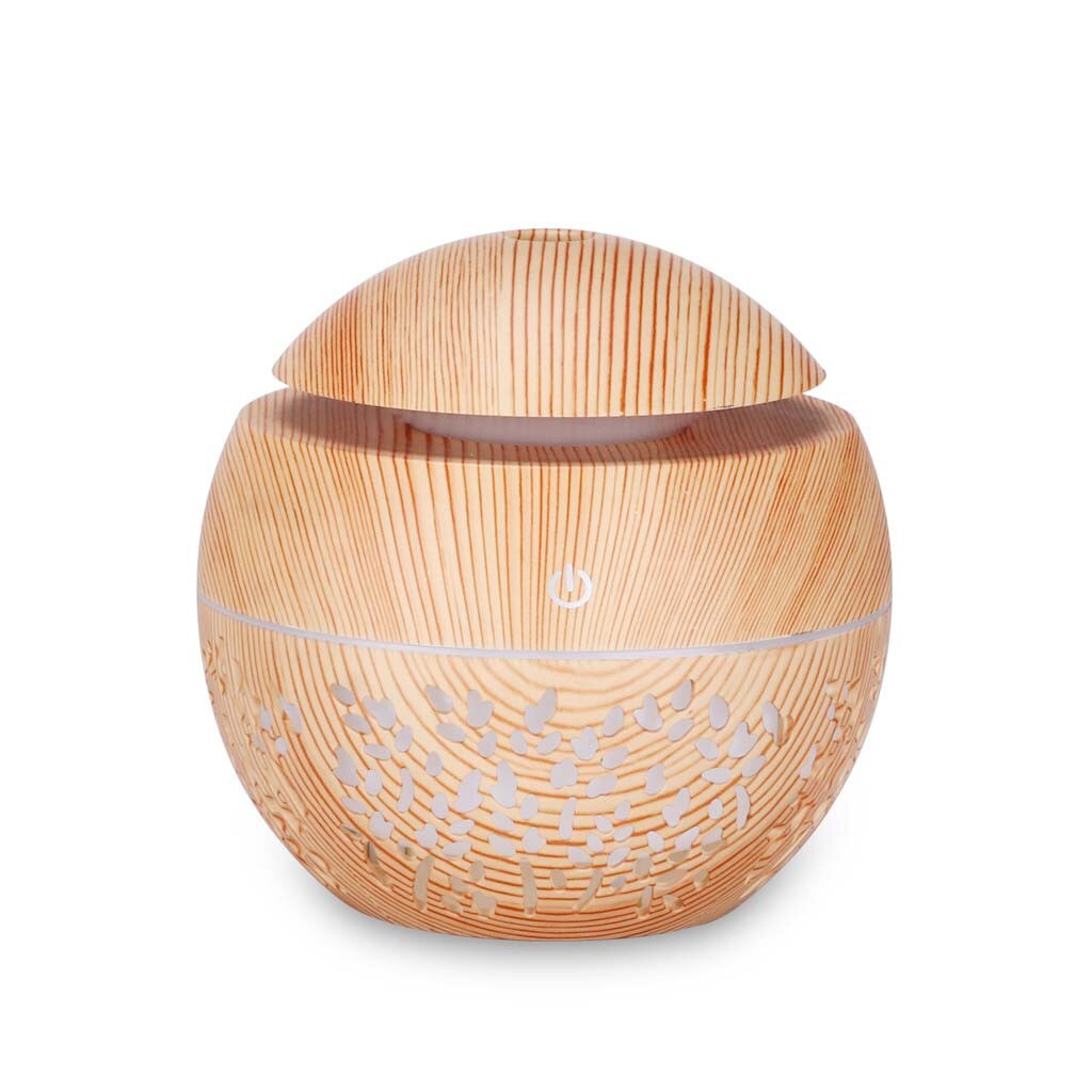 2020Air Freshener Mini Humidifier for Home Office Aroma Essential Oil Diffuser Air Purifier Wooden USB Ultrasonic Mist Maker