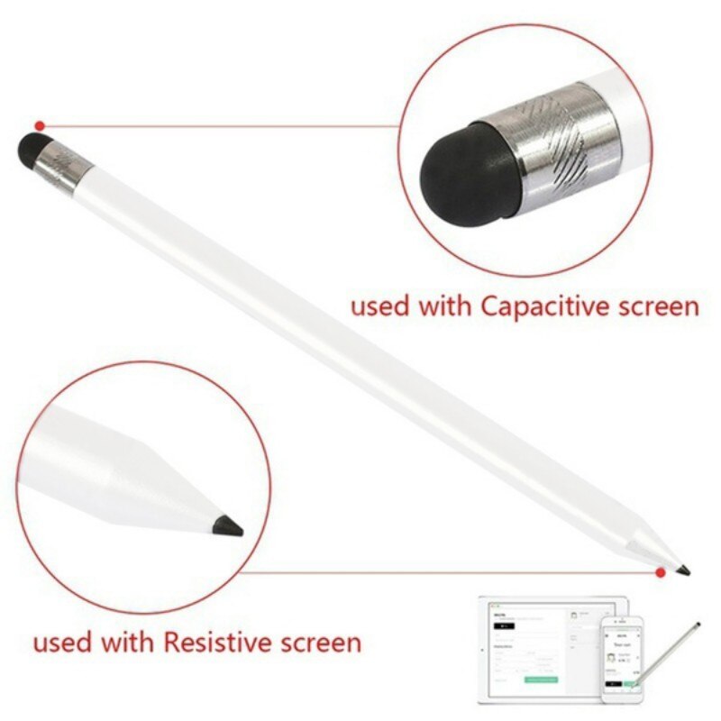 Runde Kopf Dünne Spitze Doppel Zweck berühren Kuli Stift berühren Kuli 16,5 cm für Kapazitive Bildschirm widerständig Bildschirm für IPad für IPhone