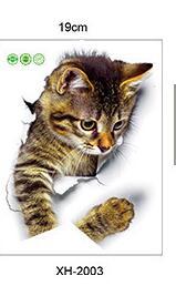 3d schattige doe-het-zelf kattenstickers, zelfklevende familie muurstickers, raamdecoraties, badkamerdecoratie voor de wc-bril en keukenaccessoires.: 25 x 19 cm-03