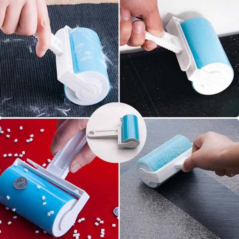 Wasbare Roller Cleaner Lint Sticky Picker Huisdier Haar Fluff Remover Brush Herbruikbare Kleur Willekeurige