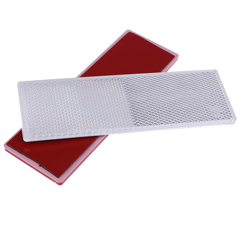 2pcs Safurance Bike Truck Trailer Car Plastic Reflective Reflector Workplace Safety Night Safety Warning Sticker Tape