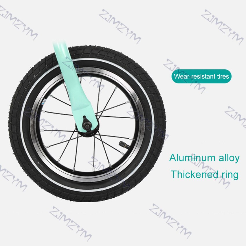 Ultralight Children Bike 12-Inch Kids Bicycle Balance Bike for 2-6 Years Old Boys Girls Riding Children Bicycle Durable Tires