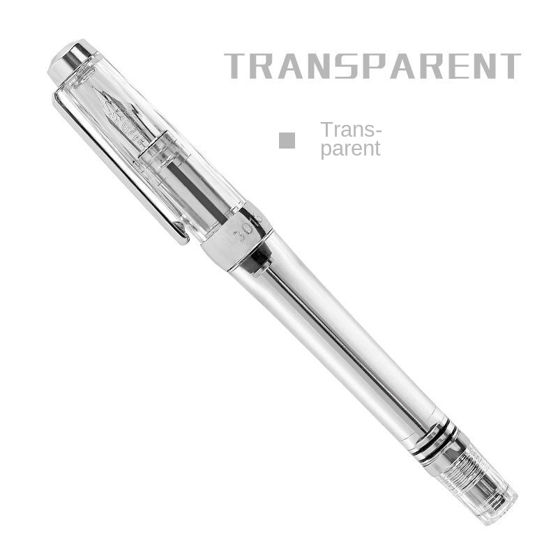 3013 Vacuum Fountain Pen Paili 013 Transparent EF/F Nib 0.38/0.5mm Ink Pen Business