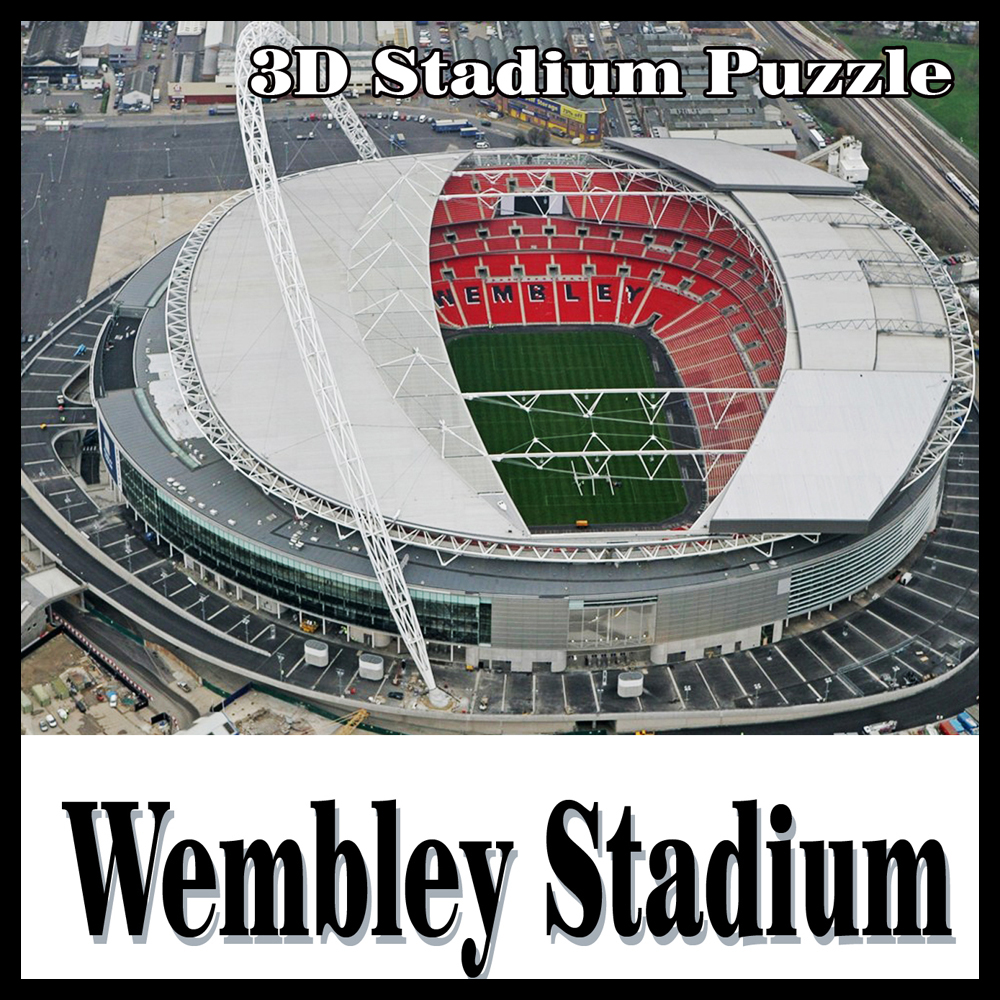 Clever & Gelukkig 3d puzzel model Wembley Stadion souvenir papier materiaal
