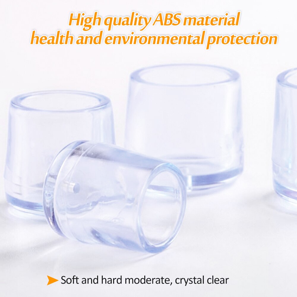 4 stuks/partij tafel stoelpoot mat rubber antislip meubel tafelpoot doppen voetbescherming bodem afdekking pads houten vloer beschermers