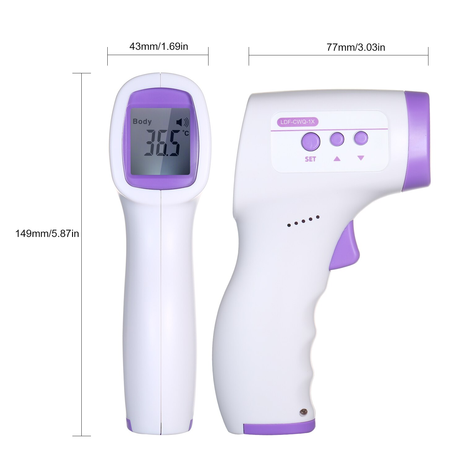 Forehead Thermometer Non Contact Infrared Thermometer Fever Digital Measure Tool for Baby Adult Body Temperature Measurement