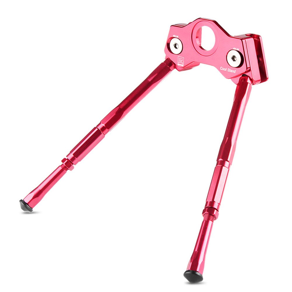 Adjustable Crank Stand Pedal Kickstand Mountain Road Bike Kickstand: Red