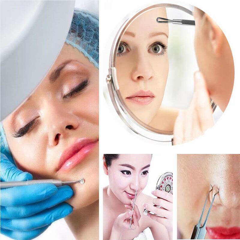 Tools Kit Acne Extractor Remover Blackhead Pimple Needles Blemish Treatments Set Makeup Tool Kits