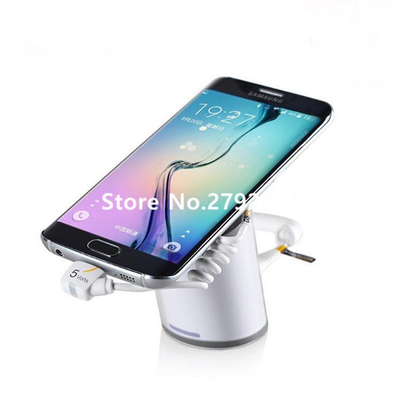 cell phone security anti-theft display stand with alarm and charging function for mobile phone retail store exhibition